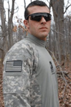 Reversed American Flag ACU Patch Foliage Green
