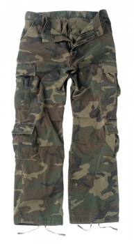 WOODLAND CAMO VINTAGE AIRBORNE PARATROOPER FATIGUES PANTS