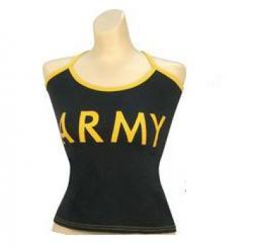 ARMY BLACK TANK TOP