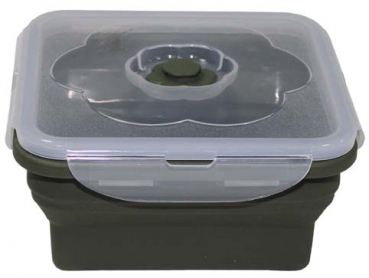 Lunchbox faltbar oliv 1 l mit Deckel