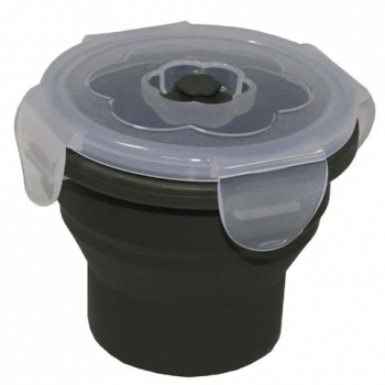 Lunchbox faltbar 240 ml oliv mit Deckel