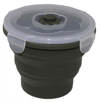 Lunchbox faltbar 660 ml oliv mit Deckel