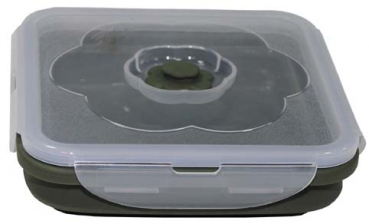 Lunchbox faltbar oliv 1 l mit Deckel