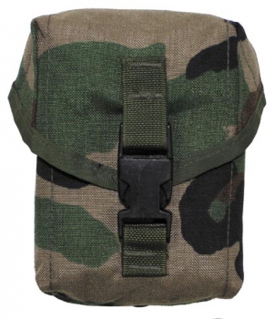 US Army MOLLE SAW 100 Magazintasche woodland camouflage