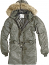 Army N3B Polar Jacke Parka oliv