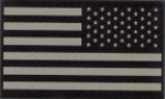 US ARMY IR INFRA RED REFLECTIVE Tan Reversed ACU Velcro American Flag