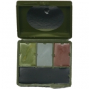 4 Farben Tarnschminkset Woodland mit Spiegel