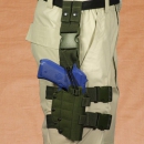 MOLLE Drop Leg Locking Pistol Holster OD Green
