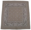 Bandana beige-schwarz
