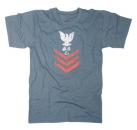 BLUE NAVY MILITARY RANK SHIRT