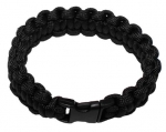 Paracord Armband schwarz Breite 1,9 cm