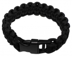 Paracord Armband schwarz Breite 2,3 cm