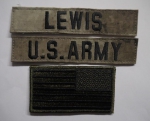 A-TACS US ARMY Name set LEWIS mit US Flagge