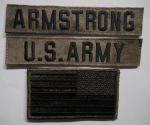 A-TACS US ARMY Name set ARMSTRONG mit US Flagge