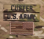 MULTICAM US ARMY OCP Name Set CUSTER mit US Flagge