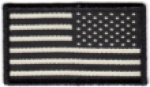 US Army CLOTH INFRARED REVERSE AMERICAN FLAGS - With Hook Fastener