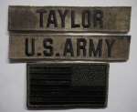 A-TACS US ARMY Name set TAYLOR mit US Flagge