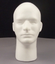 MALE STYROFOAM HEAD WITH FACE