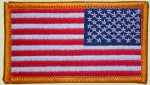 US Army Airforce Marines Navy Velcro ACU USA Flagge full color patch reversed