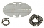 Bundeswehr BW Erkennungsmarke oval mit Kette