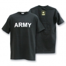 ARMY Military Logo Shirt schwarz