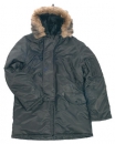 Army N3B Polar Jacke Parka schwarz