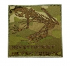 NAVY SEAL SKULL FROG MULTICAM OCP PATCH "NEVER FORGET, NEVER FORGIVE"