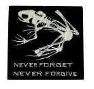 NAVY SEAL SKULL FROG PATCH "NEVER FORGET, NEVER FORGIVE"