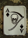 US ARMY SKULL DEATH PIC CARD patch