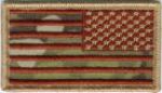 AMERICAN US FLAGS  MULTICAM - REVERSED Abzeichen
