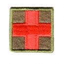 Medic Sanit�ter Rotes Kreuz Velcro Abzeichen OD Green