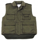 US RANGER Steppweste gef�ttert �bergr��e mit vielen Taschen oliv