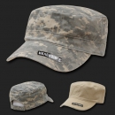 Reversible Camo Flat Top Cap Tan ACU