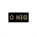 0 NEG INFRARED Blood Type PATCH - With Hook Fastener