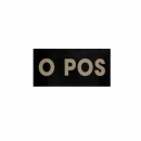 0 POS INFRARED Blood Type PATCH - With Hook Fastener