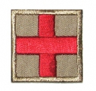 Medic Sanit�ter Rotes Kreuz Velcro Abzeichen TAN
