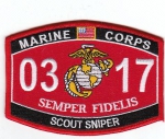 US MARINE CORPS USMC 03-17 SEMPER FIDELIS SCOUT SNIPER
