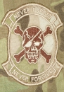Multicam Calico Jack Skull Cross Bone NEVER FORGET NEVER FORGIVE