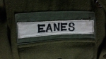 US Army Uniform Name tape White with black letters
