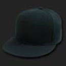 Flat Bill Fitted Cap black