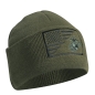 Preview: USMC Eagle Globe and Anchor US Flag Knit Watch Cap Oliv Green