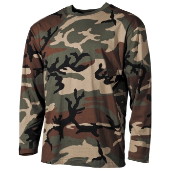US Long Sleeve woodland camouflage Shirt