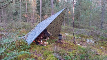 Helikon Tex SUPERTARP Small® PL Woodland Camouflage
