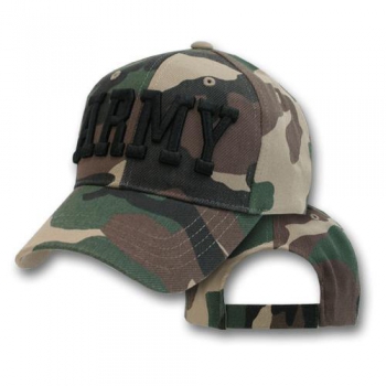 Army US Baseball Cap woodland camouflage