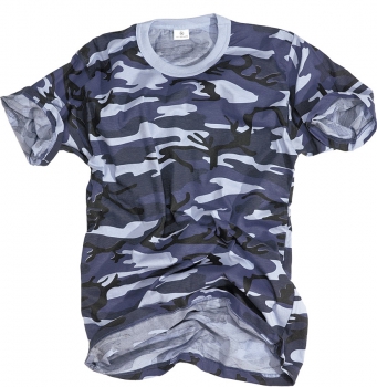 Camouflage Blautarn Tarn shirt Skyblue