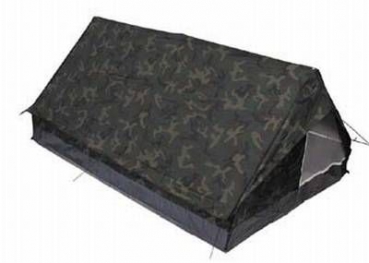 Zweimannzelt Minipack Zelt Standard woodland camouflage