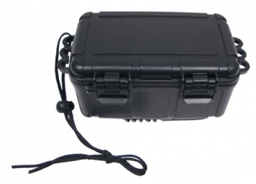 Transport Box Kunststoff wasserdicht 16,5x12x7,5 cm schwarz