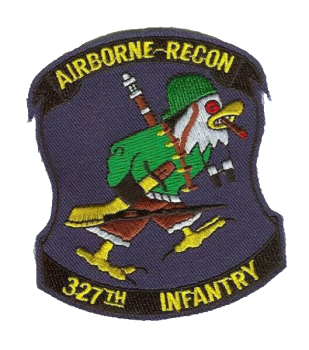 US Army 327th Airborne Recon Infantrie Regiment