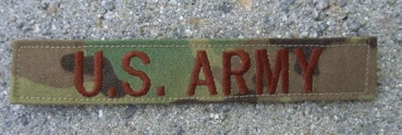 US Army MULTICAM Velcro tape with brown thread
