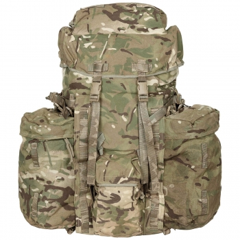 Britisch Army Rucksack "INF Long" Seitentaschen MTP IRR